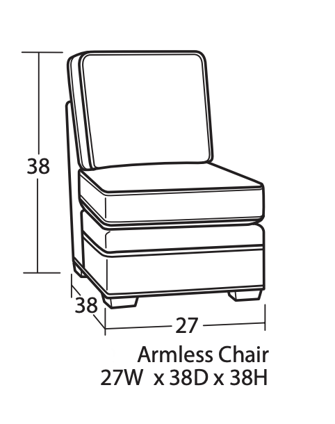 C250 Armless Chair