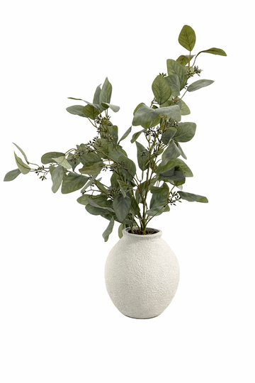 W333 Greenery in white vase