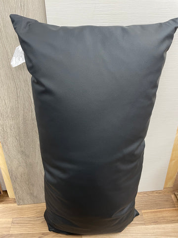 O108 BLK FAUX PILLOW
