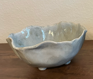 M261 Small Glass Blue Bowl