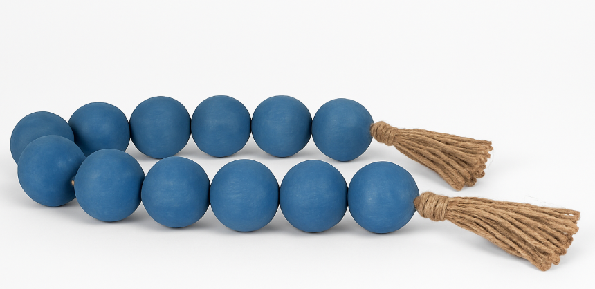 O108 Blue Wood Balls (return)