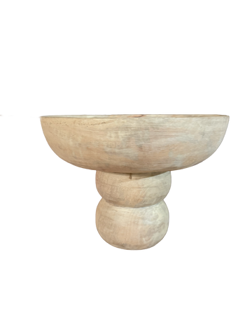 K3 Wood Pedestal Bowl